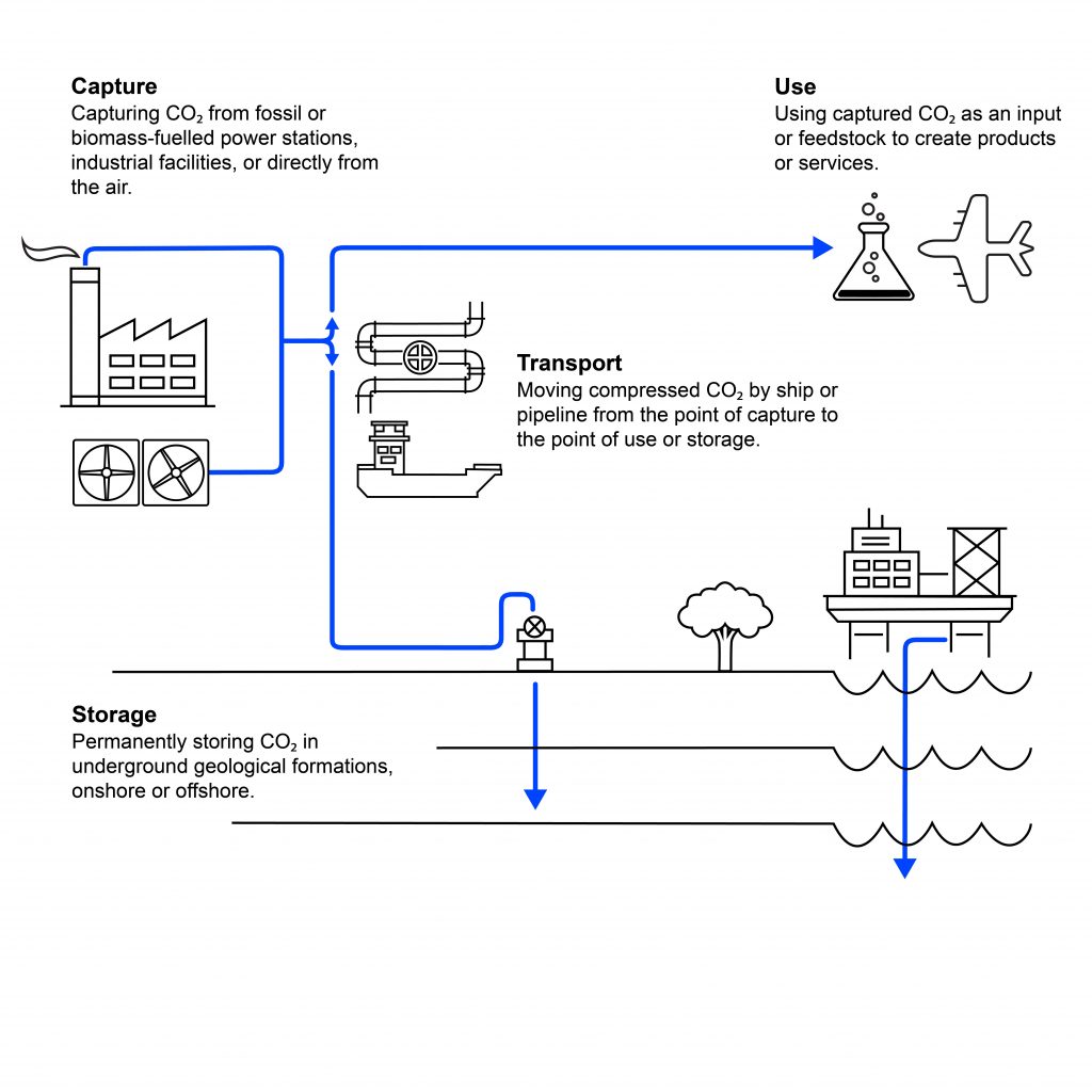 explicación de la captura de CO2