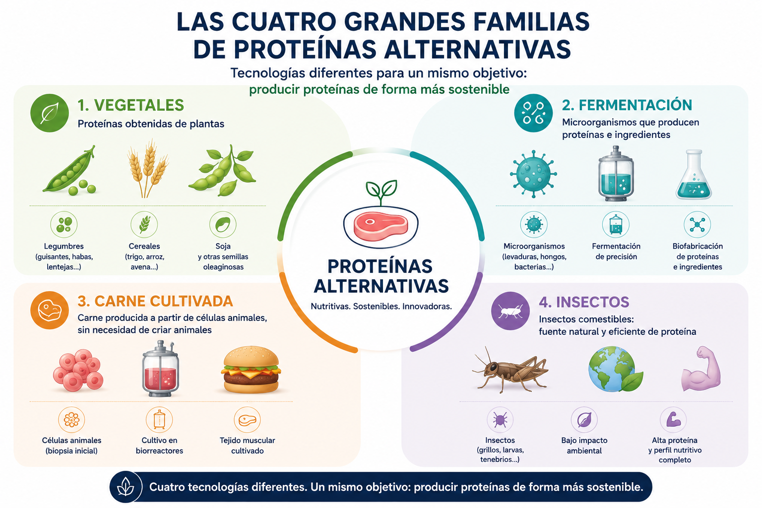 tipos de proteinas alternativas
